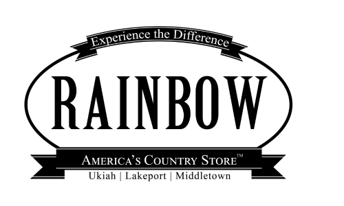 Experience the difference Rainbow America's Country Store Ukiah Lakeport Middletown logo