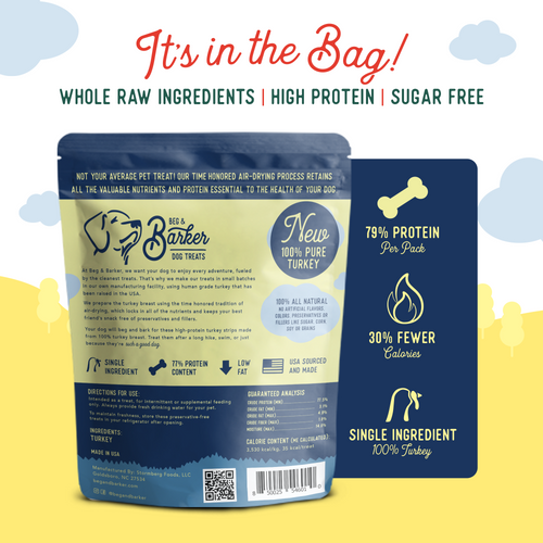 Beg & Barker Whole Turkey Chips Dog Treats