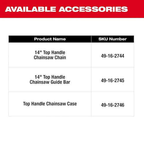 Milwaukee M18 FUEL™ 14 Top Handle Chainsaw (Tool-Only)