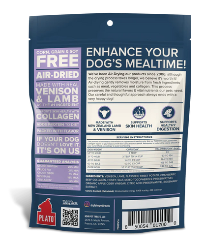 Plato Superfood Topper Vension & Lamb with Collagen Recipe