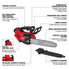 Milwaukee M18 FUEL™ 14 Top Handle Chainsaw 2 Battery Kit