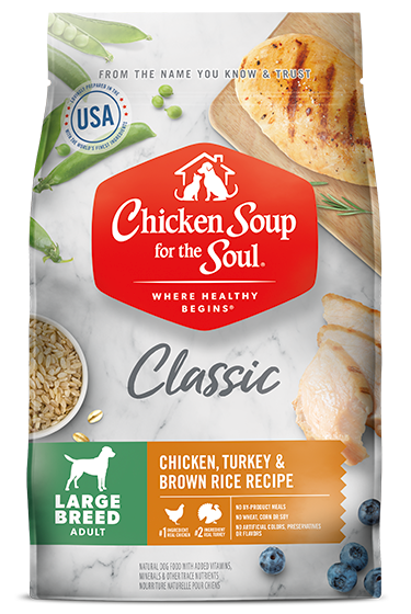 Chicken Soup for the Soul Classic Large Breed Adult Dry Food - Chicken, Turkey & Brown Rice Recipe for Dogs