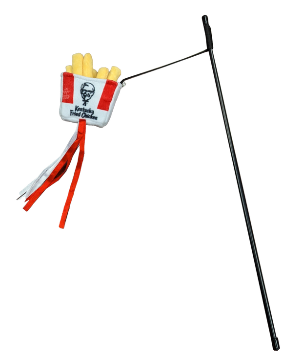 Ethical Pet Spot Kentucky Fried Chicken Fries Wand With Catnip Cat Toy