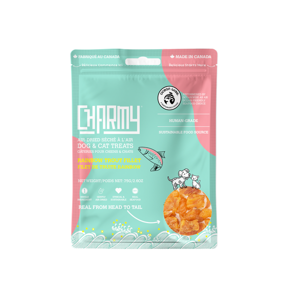 Charmy Pet Rainbow Trout Fillet Dog & Cat Treats