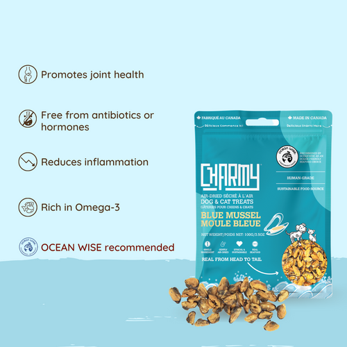 Charmy Pet Blue Mussel Dog & Cat Treats