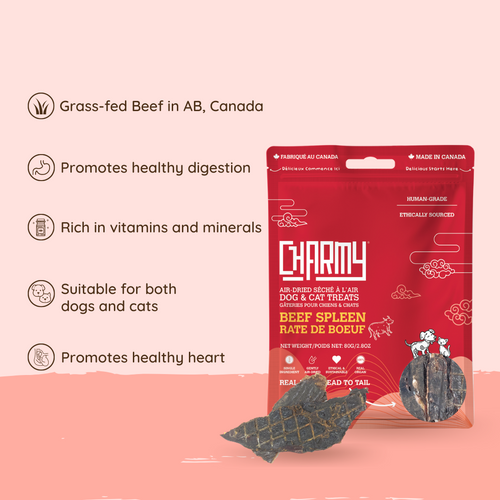Charmy Pet Beef Spleen Dog & Cat Treats
