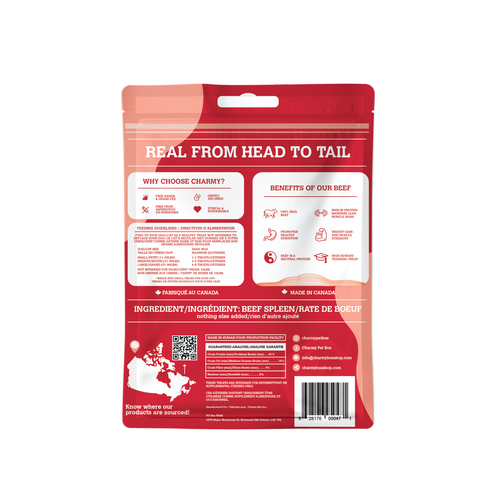 Charmy Pet Beef Spleen Dog & Cat Treats