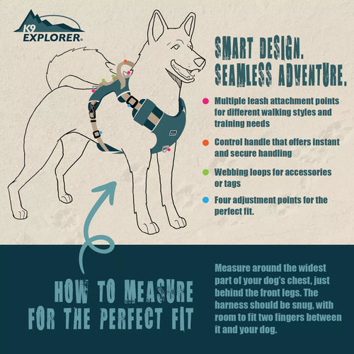 Coastal Pet Products K9 Explorer Trek Full-Coverage Dog Harness
