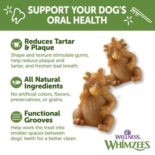 Whimzees Medium Hedgehog Dental Dog Chew 30 Count
