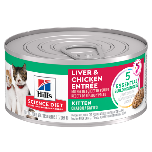 Hill's Science Diet Kitten Liver & Chicken Entrée Cat Food