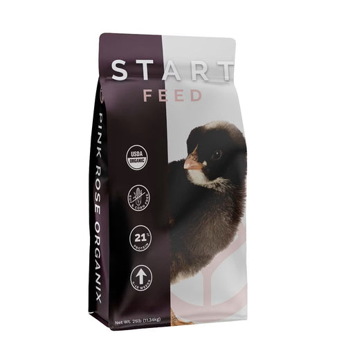 Pink Rose Organix Chick Start Soy/Corn Free Crumb Feed
