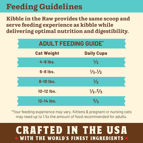 Primal Pet Foods Feline Kibble in the Raw Cat Food Chicken & Fish Recipe