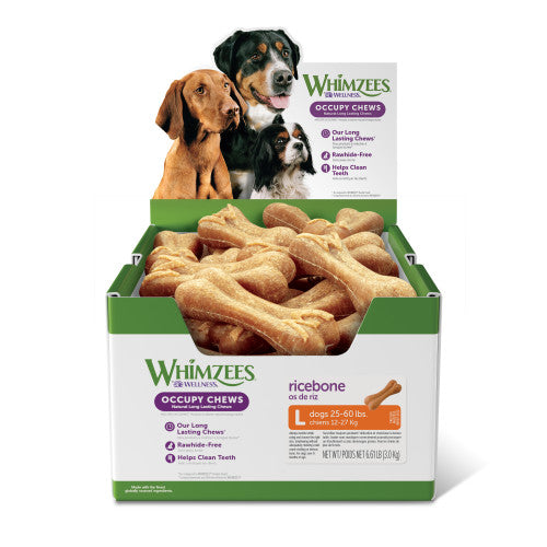 Whimzees Occupy Chews Rice Bones Large