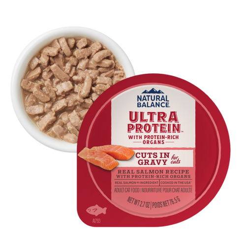 Natural Balance Real Salmon Recipe With Protein-Rich Organs Cuts in Gravy Wet Cat Food
