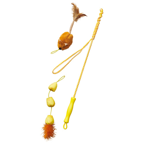 Ethical Products Loopity Loop Wand  Mouse/Cheese Teaser Cat Toy