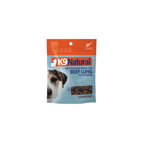 K9 Natural Beef Lung Protein Bites Dog Treats