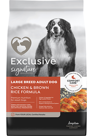 Exclusive® Signature® Large Breed Adult Dog Chicken & Brown Rice Formula Dog Food